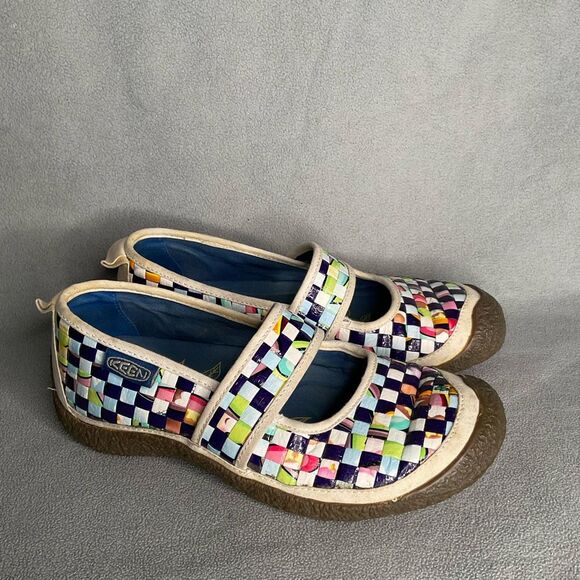 Keen Harvest Womens‎ Rice Bag Woven Slip On Shoes Mary Jane Sandals Size 7 Blue - Picture 1 of 11